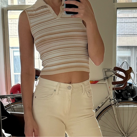 VINTAGE Italian designer Lulu Bravo collared top - Picture 4 of 4